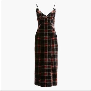 NWT Tartan Velvet dress